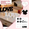 Kreativt hjärtformat kombinationsprydnad för Alla hjärtans dag LOVE Skrivbordsdekoration