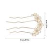 Exquisite Pearls Crystal Women Hairpins Flower Headpiece for Bridal Parties and Birthday Celebrations