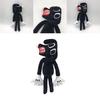 Siren Head Series Black Dog Plush Toy Crooked Neck Horror Stuffed Doll 30cm/11.8inch Height