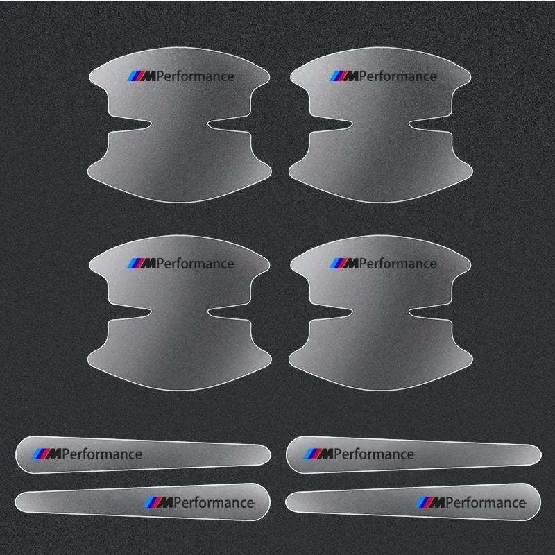 

For BMW 8Pc PVC Transparent Car Door Handle Wrist Bowl Trim Stickers for BMW E90 E60 E61 E93 E87 E36 E46 E53 X1 X3 X5 X6 F30 F20