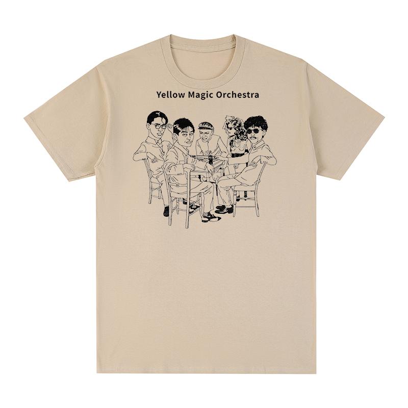Yellow Magic Orchestra YMO Tshirt Haruomi Hosono Ryuichi Sakamoto Kraftwerk Cotton Men T Shirt New Tee Tshirt Womens Tops