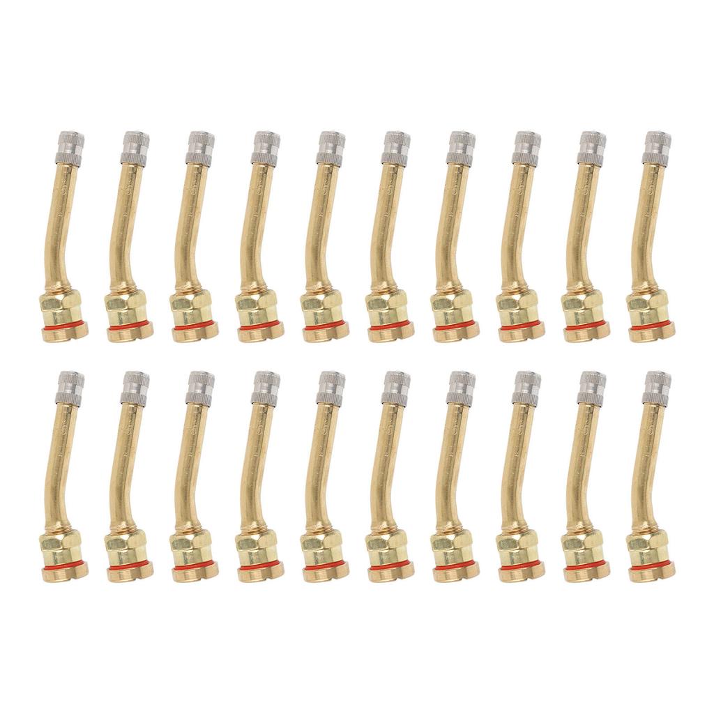 20PCS Tire Valve Stem Copper Excellent Sealing Capacity Rust Prevention For Truck Trailer RV Weeder V3 20 5