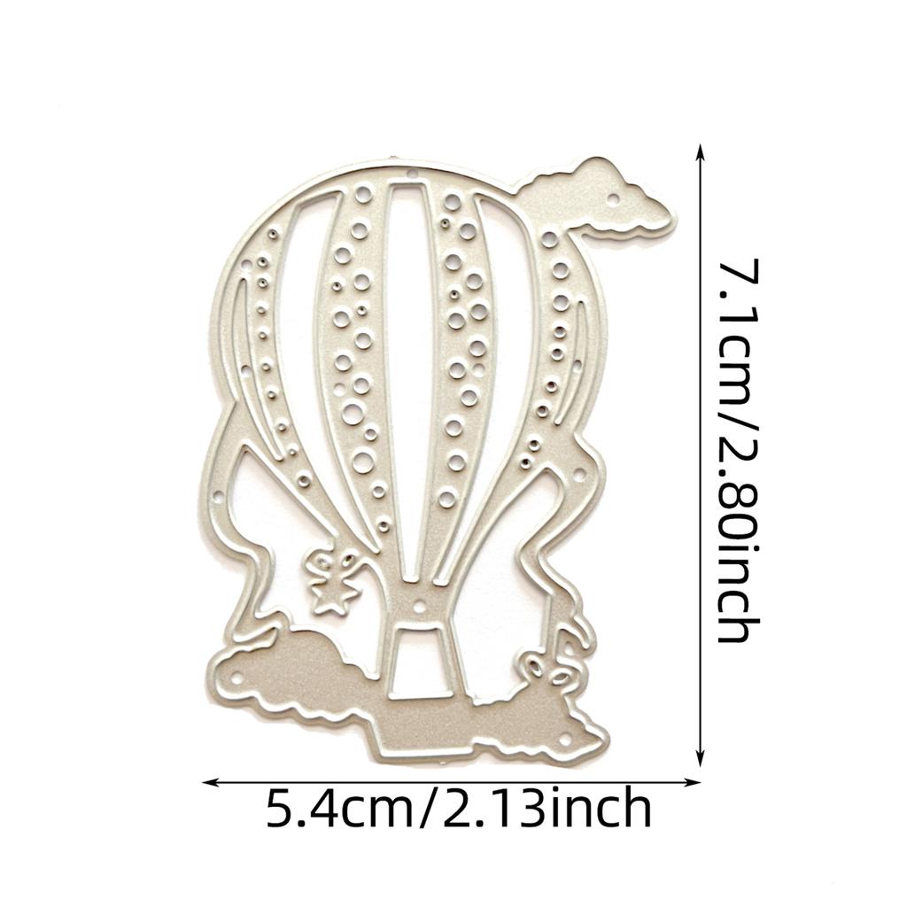 Metal Die Cuts Hot Air Balloon Embossing Stencil Cutting Dies for Card Making Scrapbooking Paper Craft DIY Template Mold