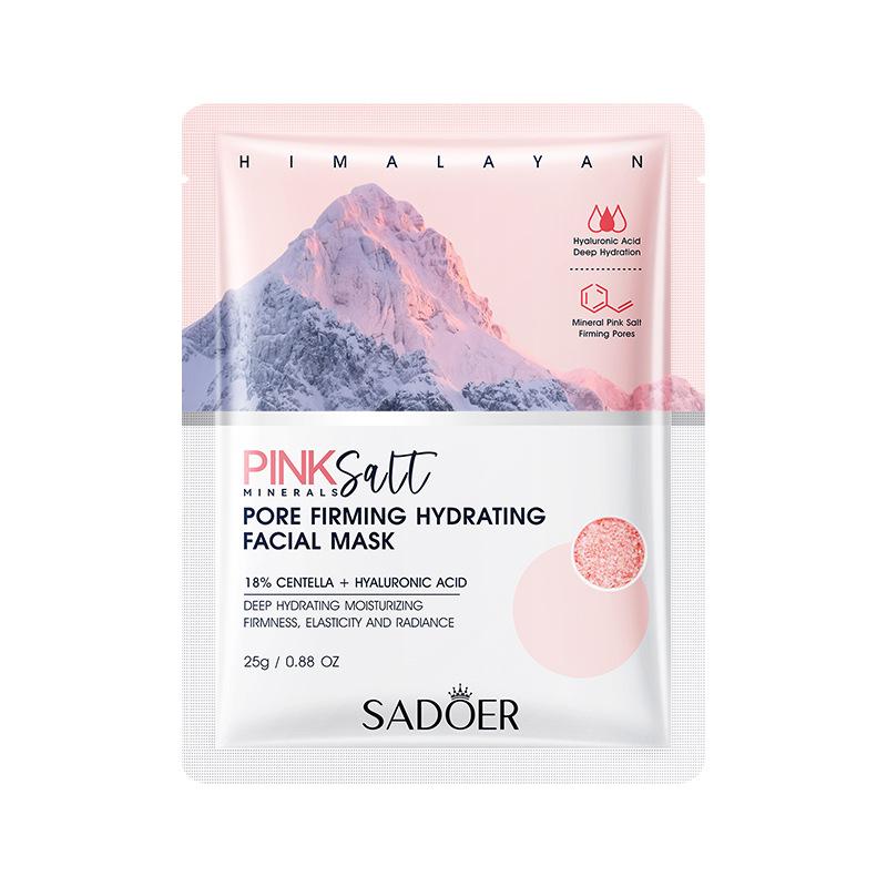 3PCS Himalayan Powder Salt Mask SADOER Pore Firming Hydrating Moisturizing Mask 25G
