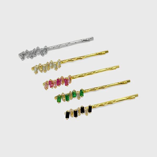 Bumpy Baguette Cubic Hairpin JP-23-335BP