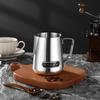 350/600ML Stainless Steel Milk Frothing Pitcher Temperature Display Milk Frother Pitcher Jug Cup for Latte Art Barista Kitchen