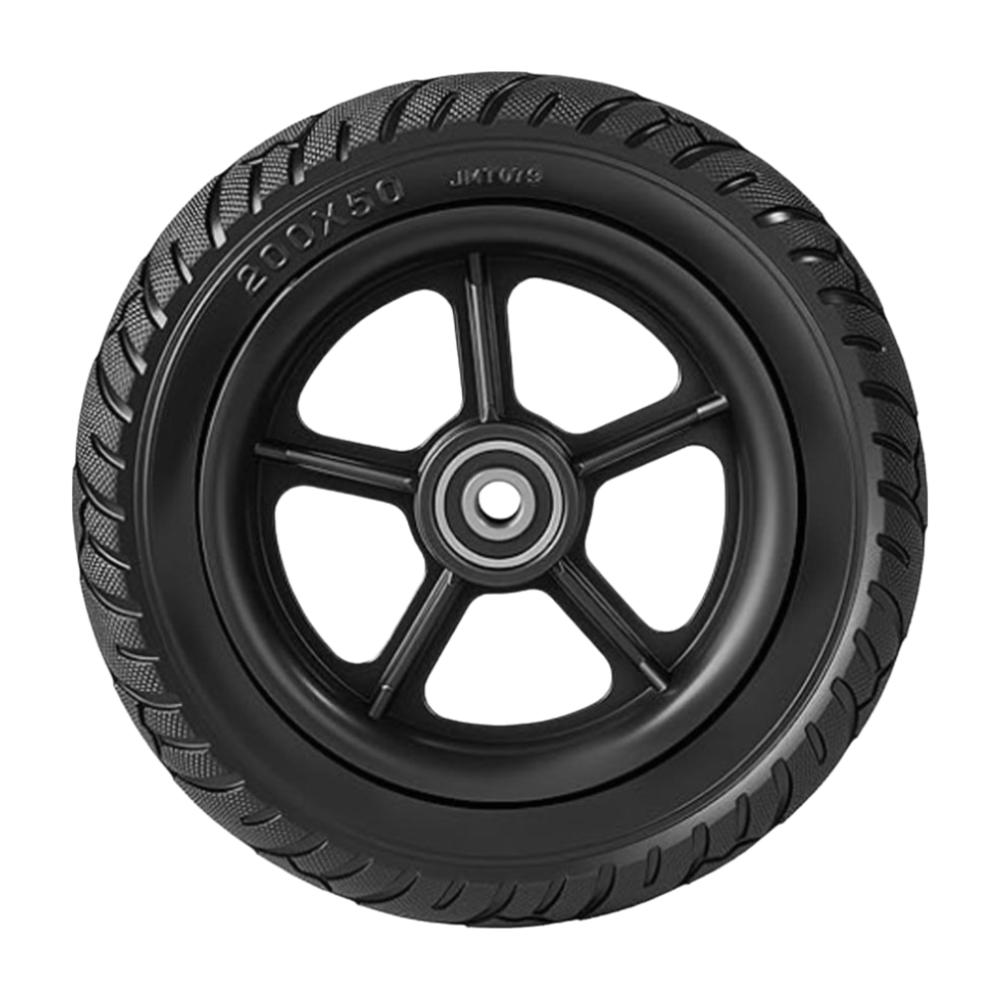 with Plastic Hub Electric Scooter Tyres 200x50 Solid Wheel Explosion Proof Tire Balance Car чёрный