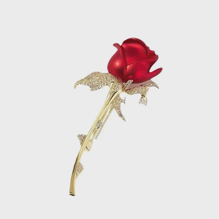 Korean Luxury Tulip Pearl Flower Brooch - Elegant High-End Women's Accessory