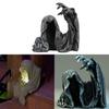 Halloween Resin Witch Solar Garden Light With Decorative Sculpture For Holiday Outdoor Decor