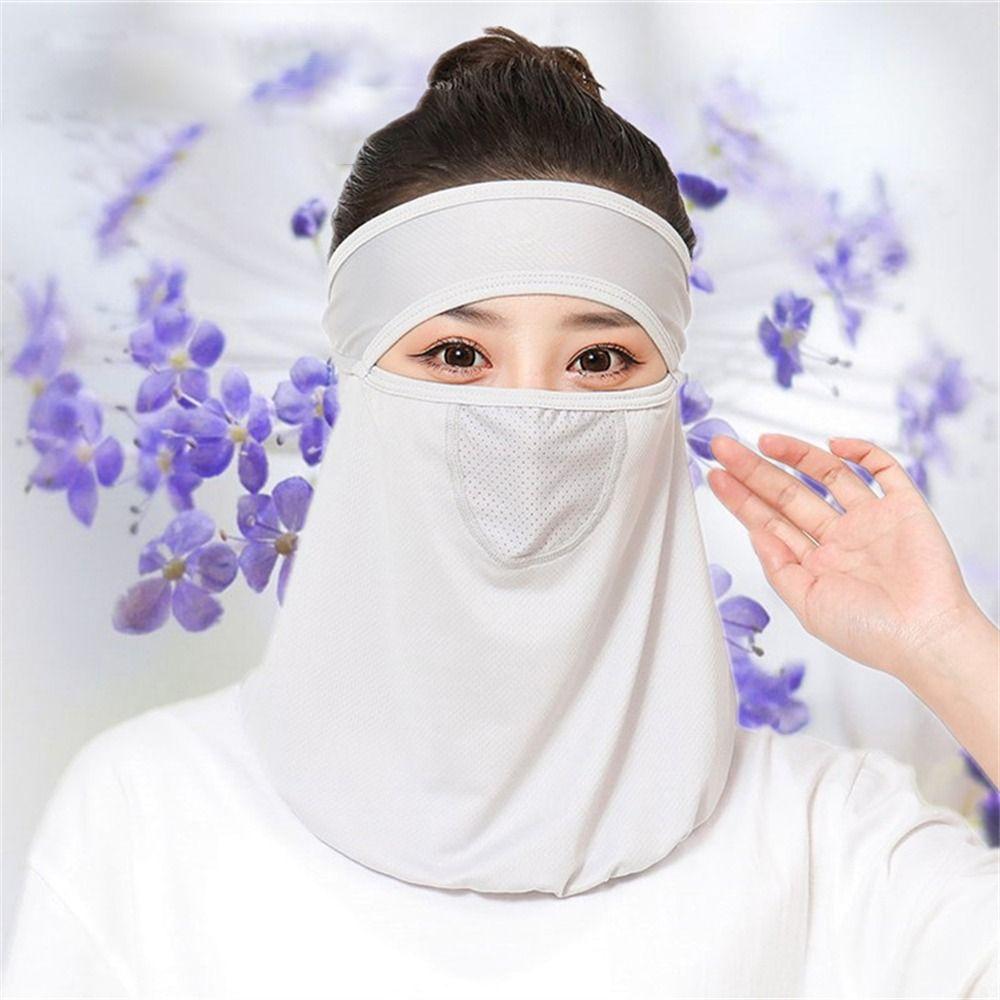 Thin UV Protection Mask Breathable Sun Protection Fashion Traceless Mask  Bike Cycling