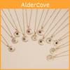 Charming 18k Gold Birthstone Moon Pendant Necklace With Crystal Accent