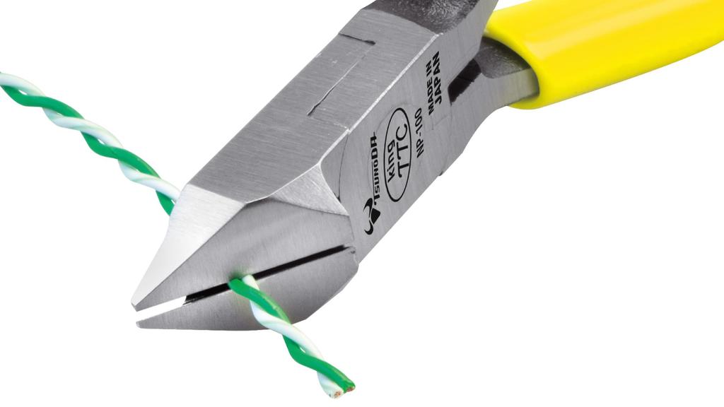 Tsunoda King TTC Diagonal Yellow Nippers, 100mm, NP-100N,