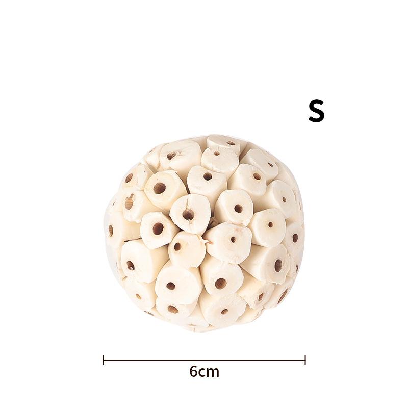 Parrot Chewing Toy Ball Chew Shred Foraging Bird Cage Accessories for Parakeet Parrotlet Lovebird Budgies Conure Cockatiel