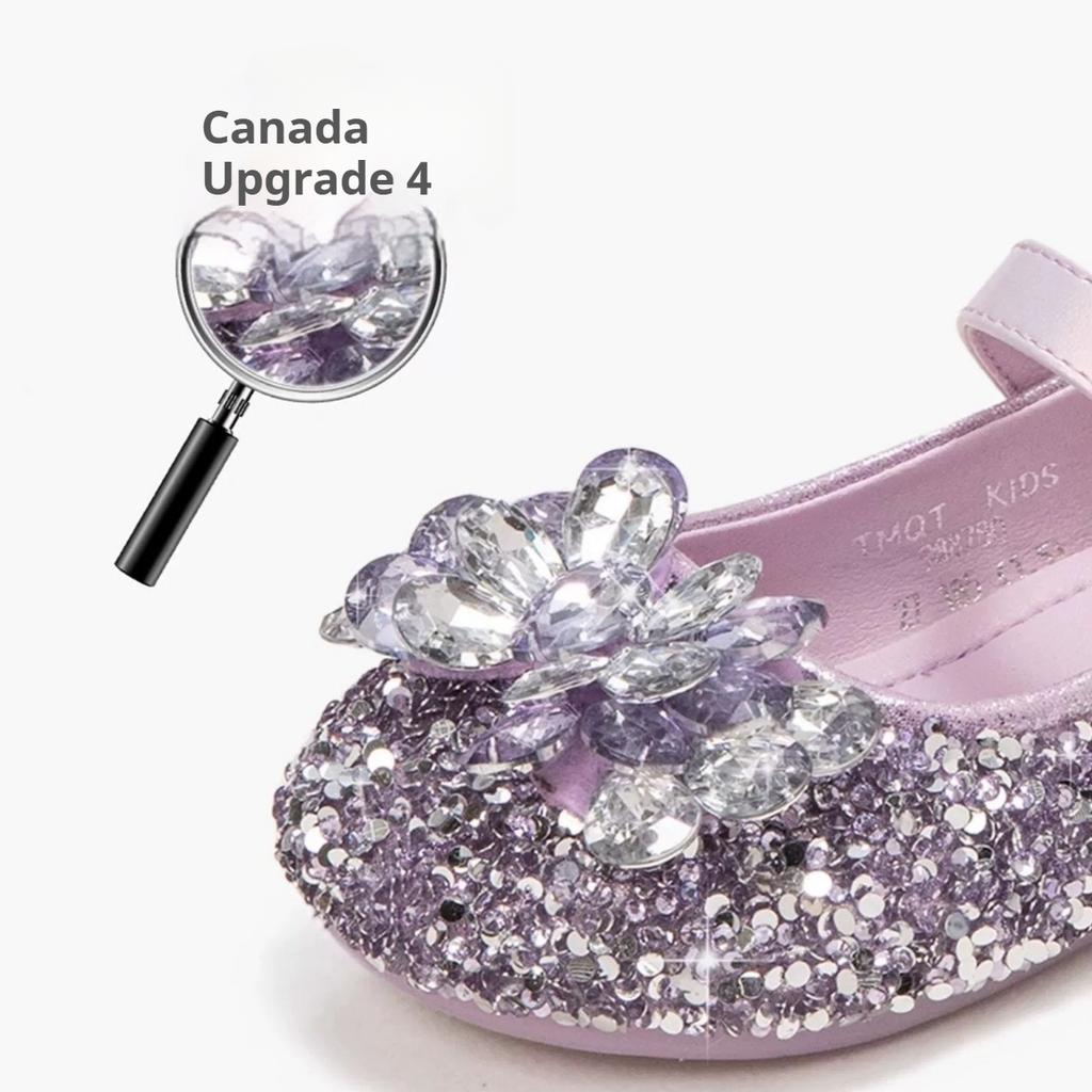 Girls' Fashionable Princess Shoes Children's High-end Crystal Shoes Soft-soled Small Leather Shoes Girls' Lightweight Shoes