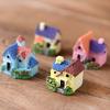 Charming Resin Mini House Villa For Enchanting Micro Landscape Decoration Craft