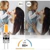 G4 LED 3W 12V AC/DC Light Bulbs, G4 3W LED 30W Equivalent Halogen Light Bulb, 300LM, Warm White 2700K, Non-Dimmable, Pack of 5