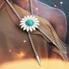 Bolo Tie Necklace for Teenage Girls Cool Chokers Daisy Jewelry Neck Chain