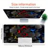 1pc Large Gaming Mouse Pad, UV Reactive Non-Slip Desk Mat, Washable PolyesterHexagon, Neon, SpectrumComputer Pad with Vibrant Game Machine P