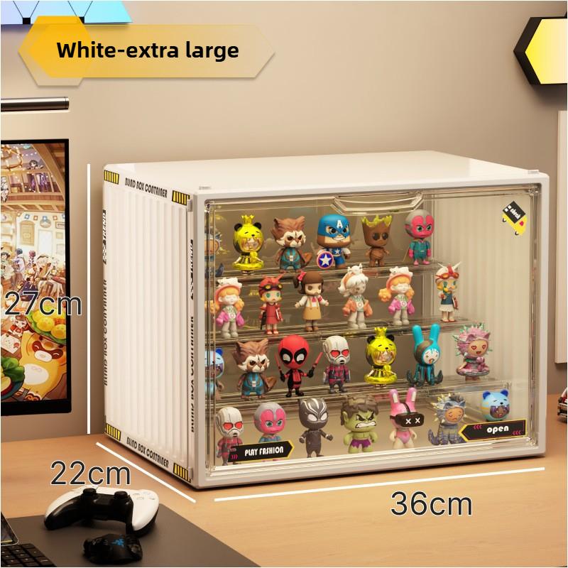 Large Containerized Designs Acrylic Organizer for Collectible Figures and Blind Box Toys Action Figures Desktop Organizers Box