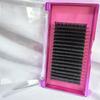 Private Label Korean PBT Handmade Eyelash Supplies 0.03 0.05 Fluffy Dark Matte Black Volume Eyelash Extension Trays