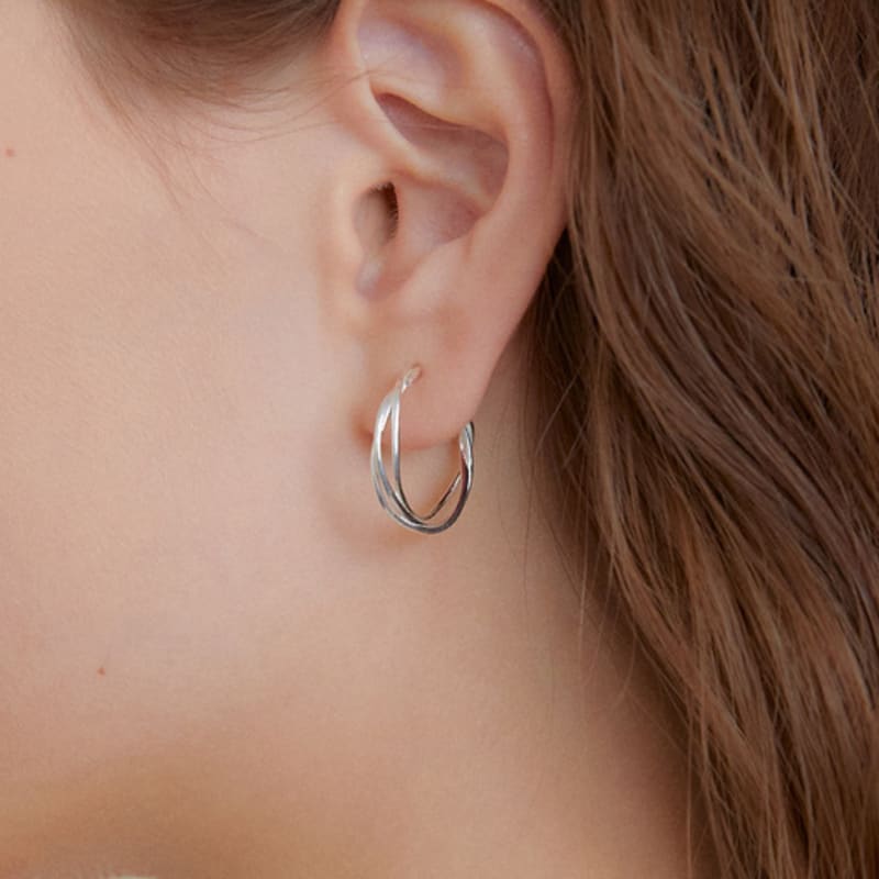 GETMEBLING [Silver925]Twist Line Earring