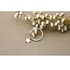 BF CLUB  Silver Color Rings For Women Star Pendant Opening Wedding Rings Anillos Mujer Anel S-R237