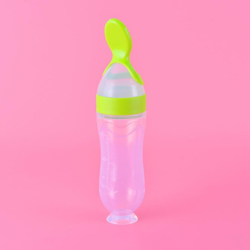 

Silicone Baby Food Squeeze Bottle & Suction Bowl with Spoon