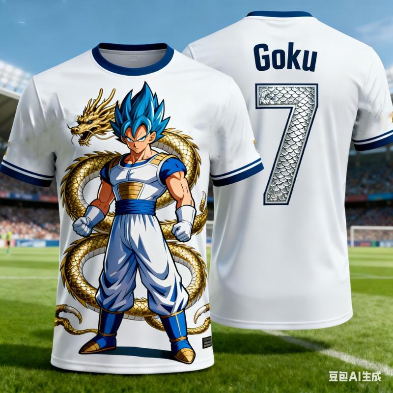 Summer 2026 One Piece Luffy's "Onijima Form" 3D Football Themed Breathable T-shirt Adult Parent-child Top