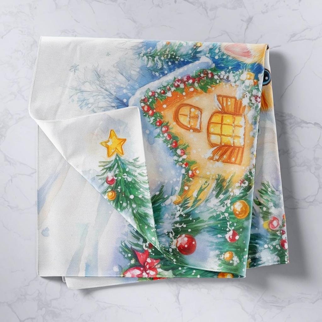 Frohe Weihnachten Wandteppich Neujahr Hintergrund Wandbehang Dekoration Kamin Strümpfe Geschenke Hängestoff