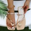 Butterfly Clip Toe Slippers