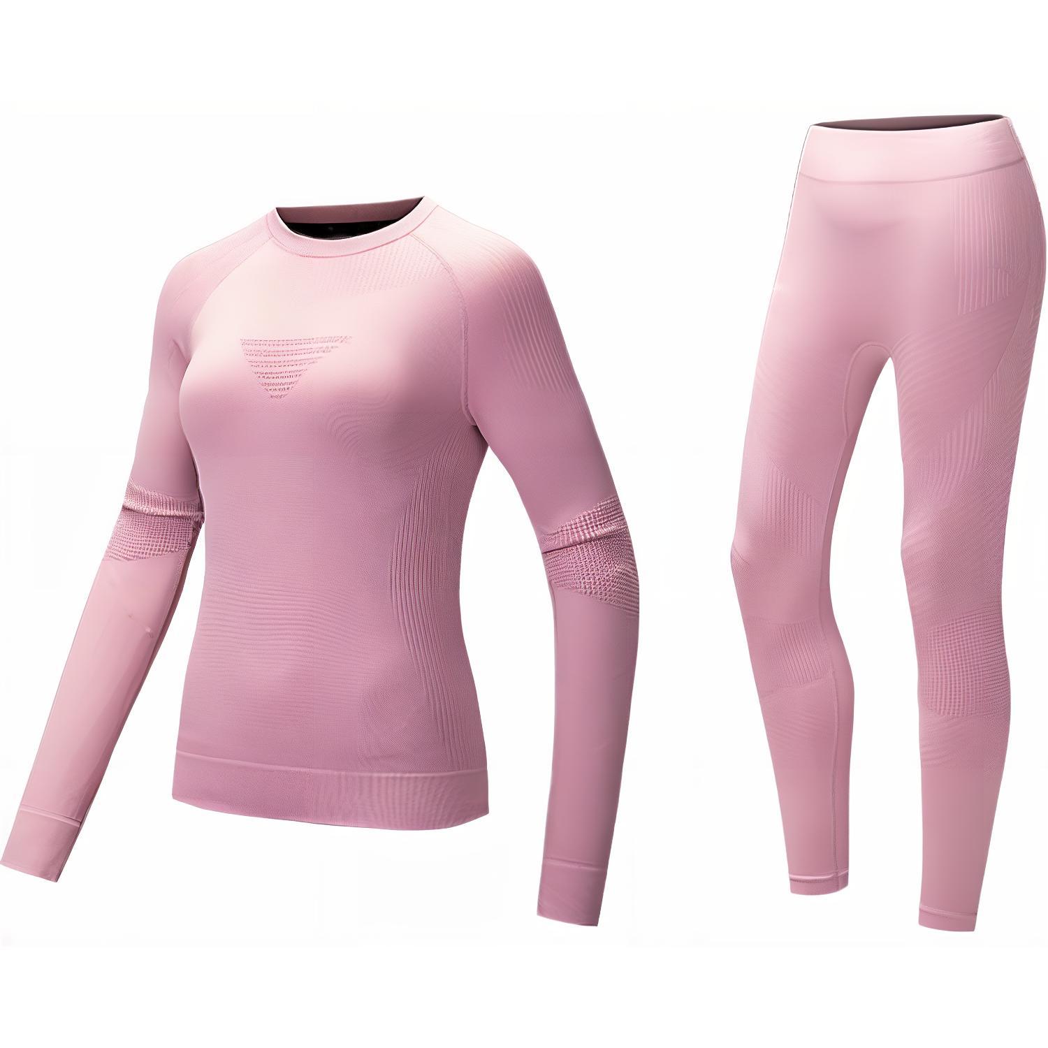 

Anta Training Series Solid Color Round Neck Comfortable Breathable Long Sleeve T-Shirt Mid Waist Tight Sports Pants Fitness Set 952517202-2 2XL