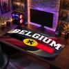 Belgium Football Crest Mouse Pad, Extended Non Slip Rubber Desk Mat for Gaming Office Laptop Fan Gift