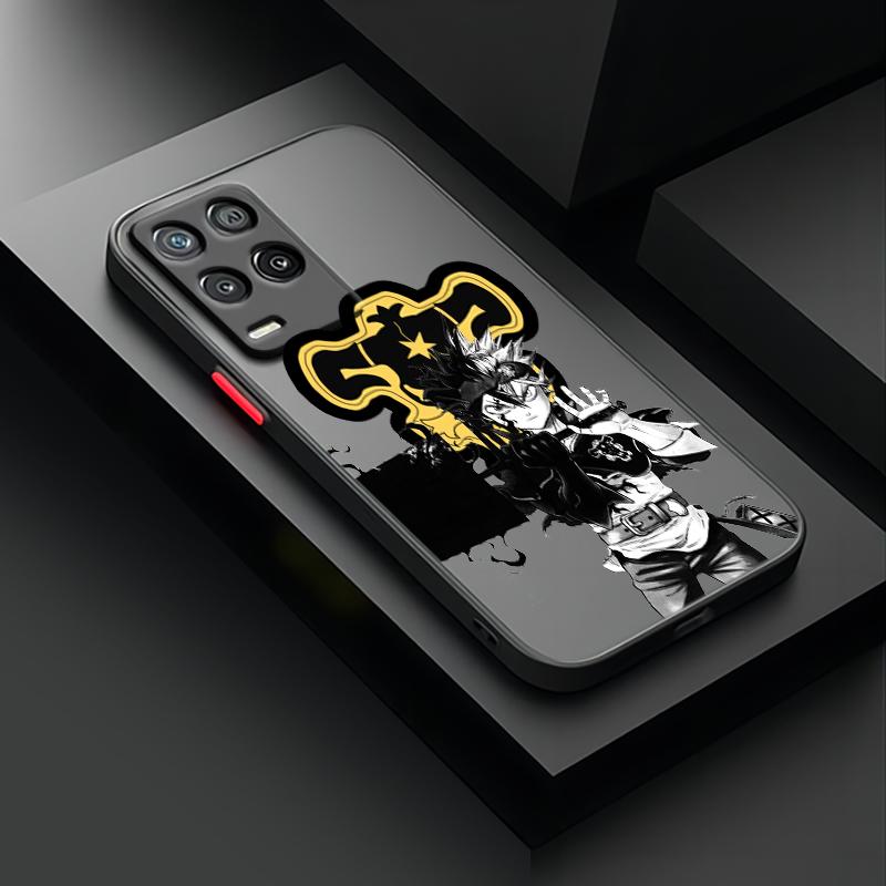 Black Clover Anime Cool For OPPO A98 A96 A94 A93 A78 A77S A76 A74 A73 A72 A57E S A56S Frosted Translucent Phone Case