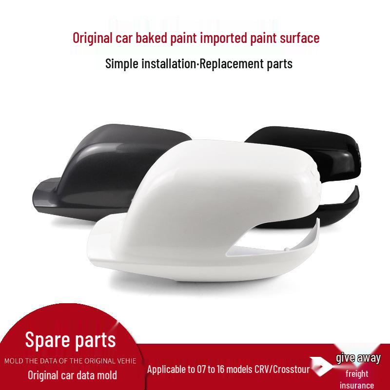 Honda CR-V Rearview Mirror Cover Set: Left & Right Frames with Reflector Lenses and Turn Signal Integrations