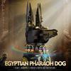 7066 Egyptský faraon pes 1208 dílků Socha inspirovaná starověkou mytologií s detaily hieroglyfů Stavebnice pro vlastní montáž Hračka