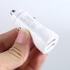 High Speed Charging Head Car Adapter with Double USB Port Intelligent Recognition Chip for Efficient Device Charging