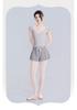 Hoch taillierte Damen Ballett & Gymnastik Manschetten Farbe Block Tanz Shorts