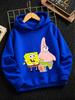 Pearl SpongeBob Hooded Sweatshirt For Kids Summer Cute Crewneck Age 3-14