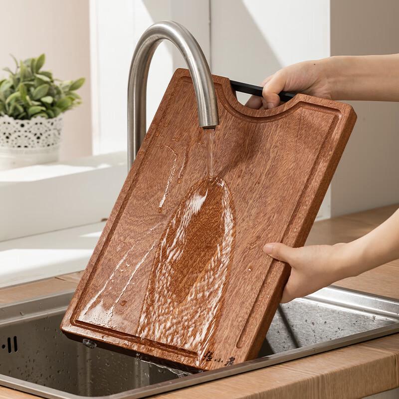Zhang Xiaoquan Whole Ebony Wood Cutting Board