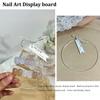 1 Stück Unregelmäßiges Acryl Nail Art Falsche Spitzen Display Board Transparent Nagel Gel Lack Displayständer Maniküre Ausstellungsregal