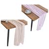Mesh Lace Table Runner With Beaded and Embroidery 3D Butterfly Sheer Tulle Fabric Tablecloth For Dining Table Decors