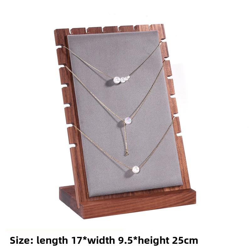 Walnut Jewelry Display Prop Set Combination Bracelet Display Stand Jewelry Display Stand Necklace Display Stand