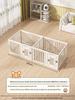 Gray & White Color Block Puppy Playpen for Small to Medium Dogs - Indoor Pet Crate & Isolation Fence