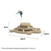 Sisal Cat Scratching Post & Tree with Elevated Board and Solid Wood Base