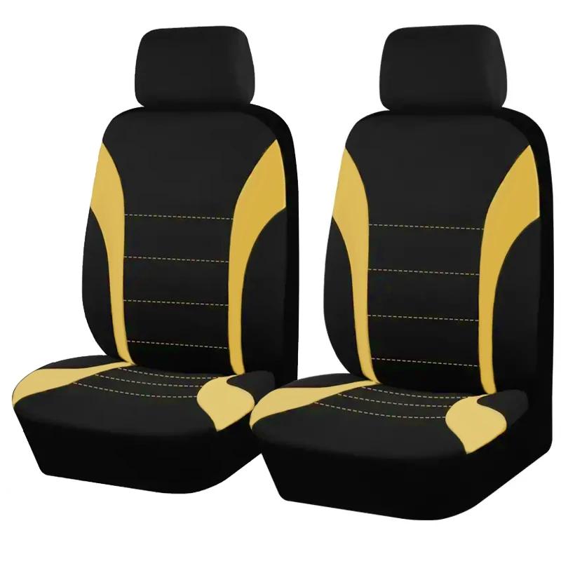 Four Season Universal Car  Front/Rear Seat Cover Polyester Fabric Protect Seat Covers Safe Truck Van SUV Seat Protecto Accessory