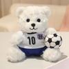 20cm Roztomilý Fotbalový Medvěd Plyšová Hračka Různé Fotbalové Dresy Fotbalová Plyšová Panenka Sběratelský Předmět pro Fanoušky Dekorace do Pokojíčku Dárek k Narozeninám Děti Kluci