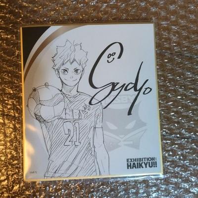 Haikyuu Výstava Podepsaná sbírka Shikishi z JAPONSKA k prodeji