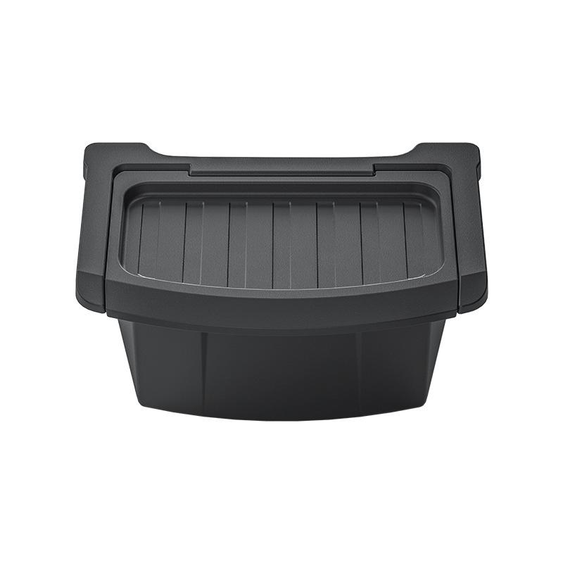 

For Tesla Model Y Juniper Launch 2025 Rear Bin Storage Box ABS Durable Bottom Organizer Case Trash Can Organizer Accessories чёрный