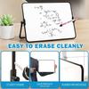 Przenośna Składana Biała Tablica Biurkowa Zmazywalna Z Podstawką Tablica do Pisania Dwustronna Tablica Wiadomości Dom
