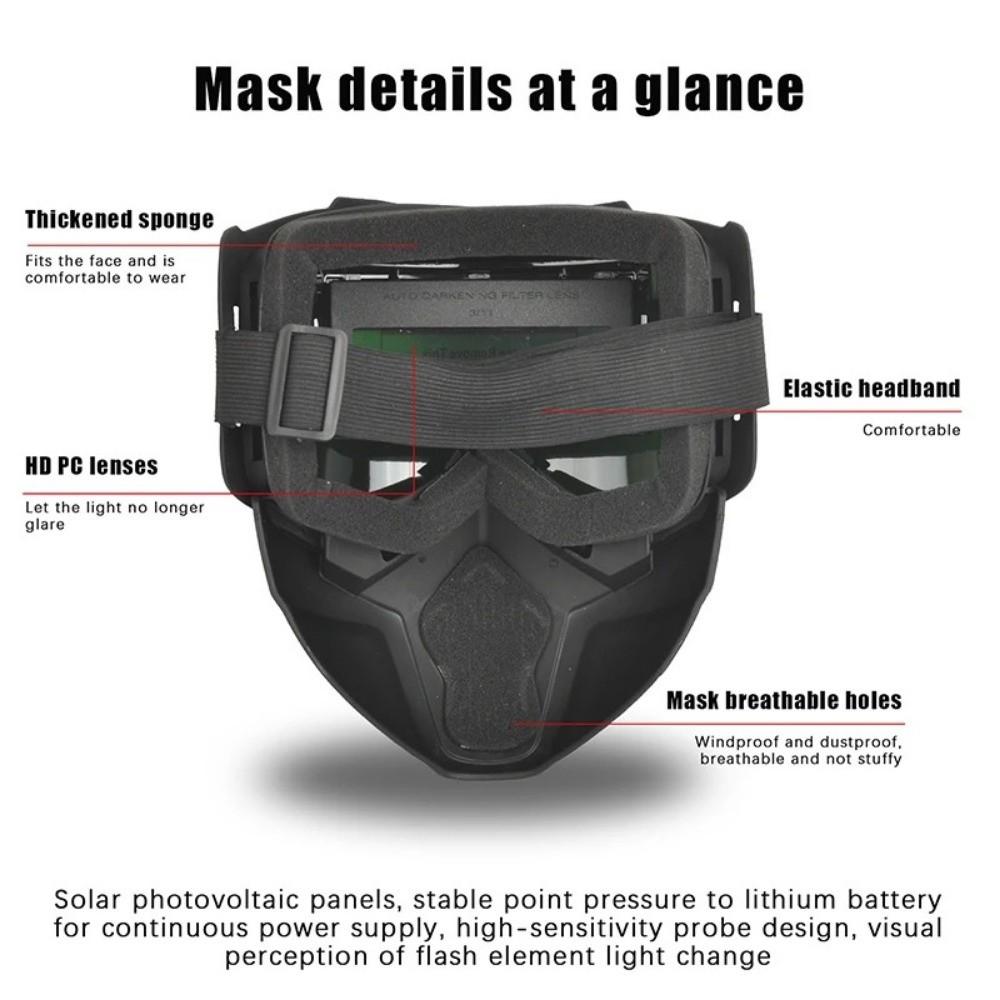 Head-mounted Welder Mask Detachable Welding Face Shield Auto Darkening Welding Helmet  Face Safety